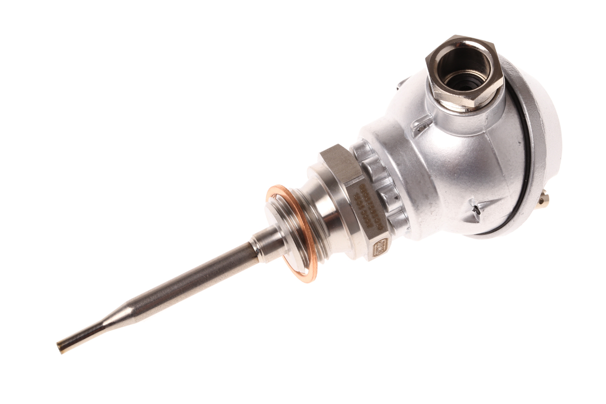 Jumo PT100 RTD Sensor, 6mm Dia, 75mm Long, 2 Wire, G1/2, Class B +200°C Max