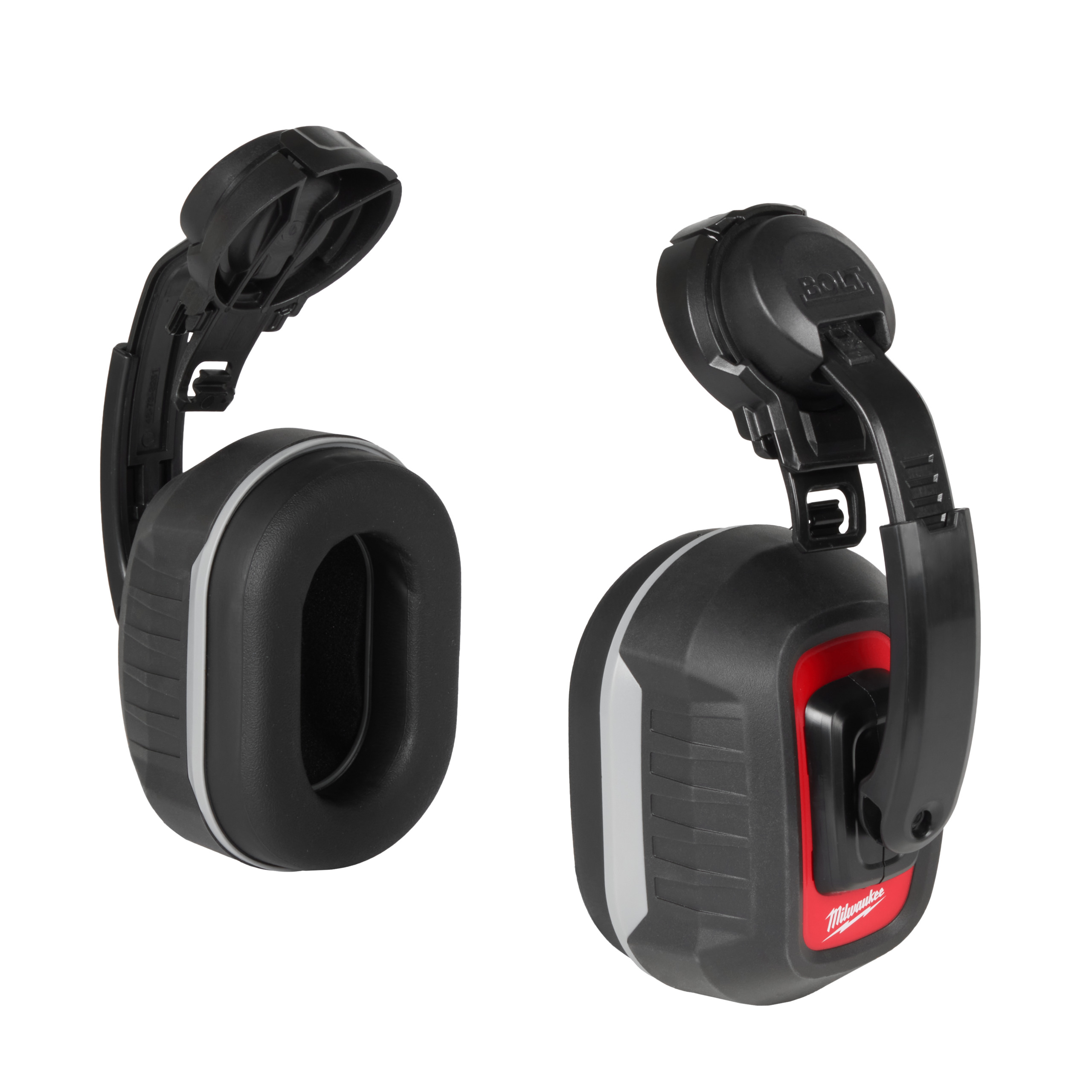 Milwaukee Bolt LP Wireless Speak & Listen Ear Defender with Headband, 33dB, Black, Red