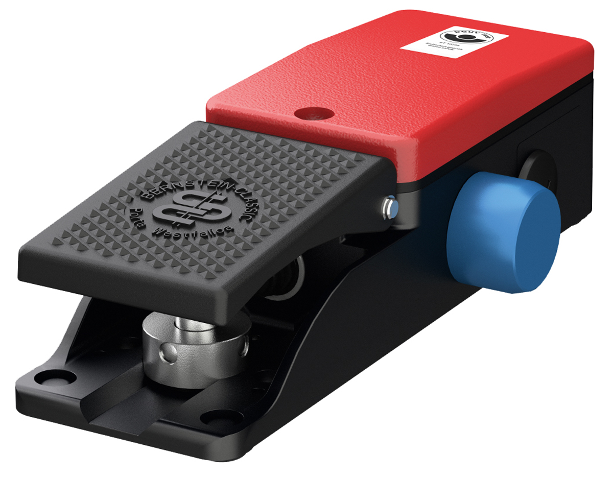 Bernstein AG Foot Switch Latching Foot Switch - Aluminium Case Material, DPDT