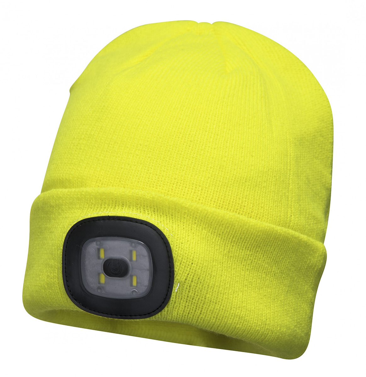RS PRO Yellow Acrylic LED Beanie Hat