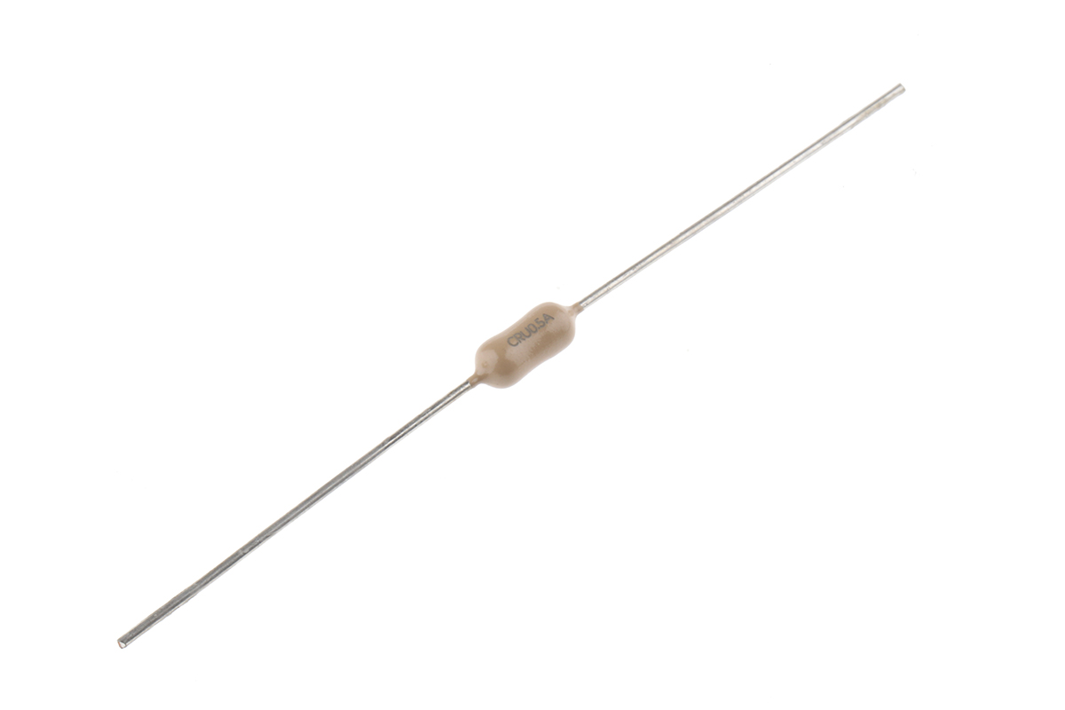 RS PRO PC Board Non Resettable Fuse, Axial 500mA, 250V ac