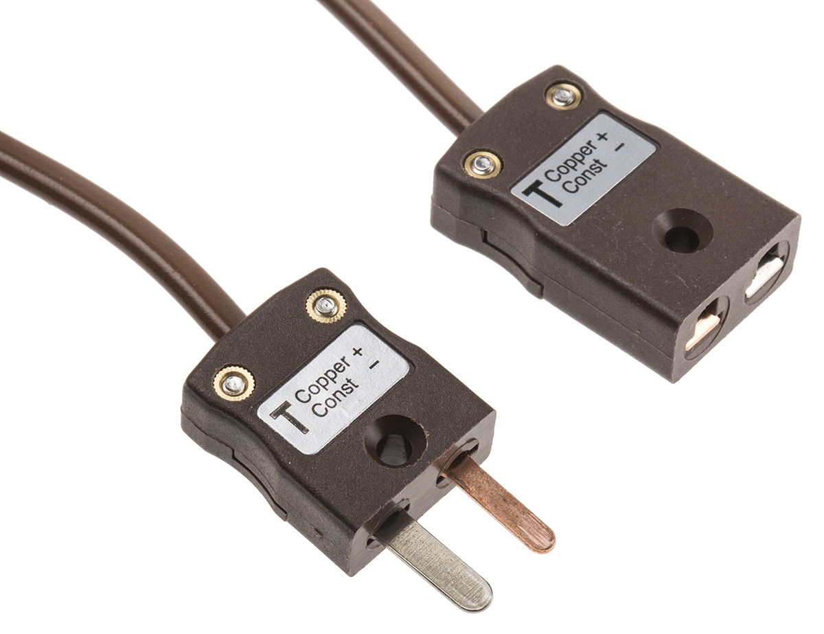 RS PRO Type T Thermocouple Cable/Wire Extension Lead, 10m, Unscreened, PVC Insulation, +105°C Max, 7/0.2mm