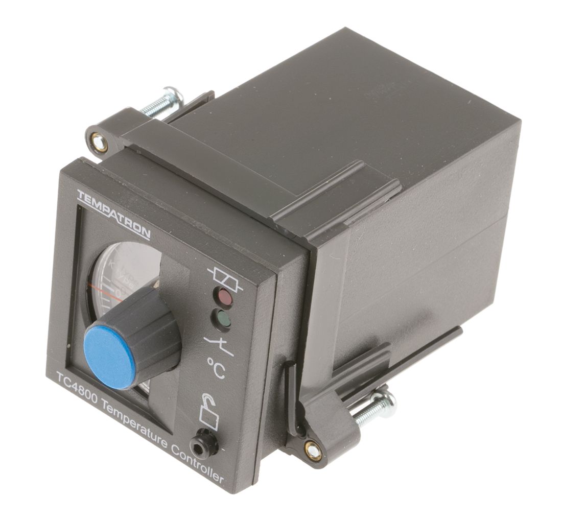 Tempatron 1/16 DIN On/Off Temperature Controller, 48 x 48mm Relay, 110 → 240 V ac Supply Voltage