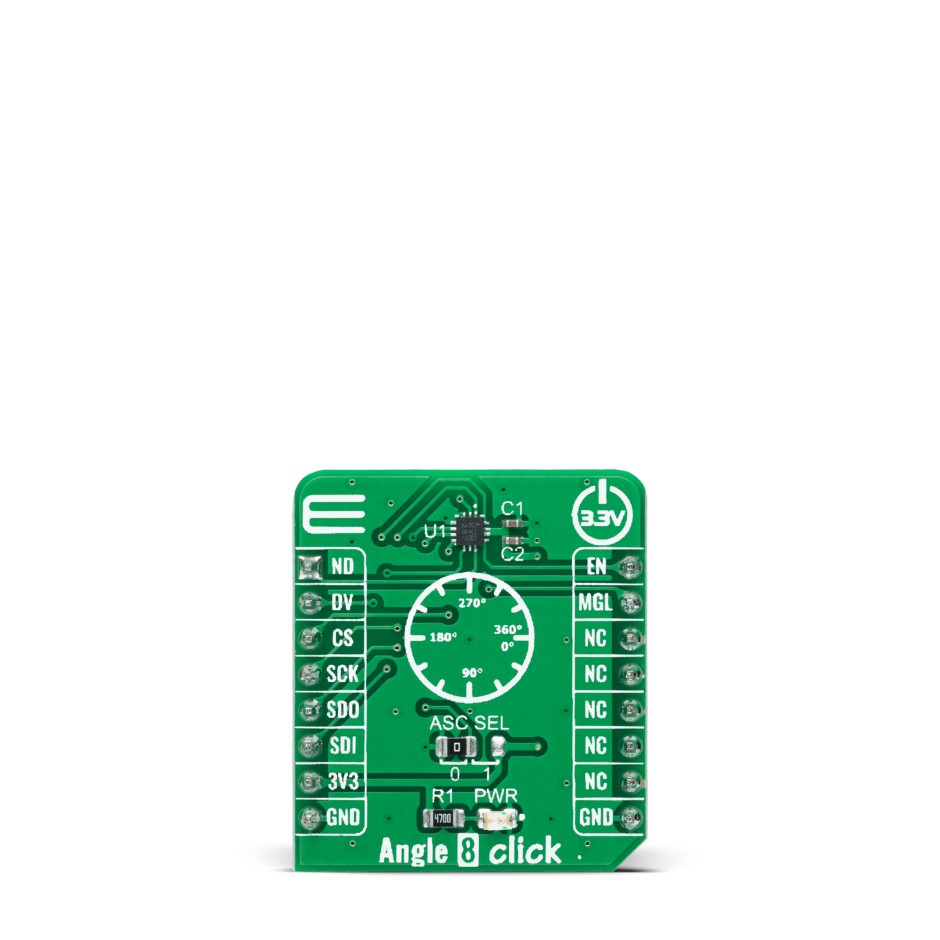 MikroElektronika Angle 8 Click Angle Sensor Add On Board for MA782GGU mikroBUS Socket