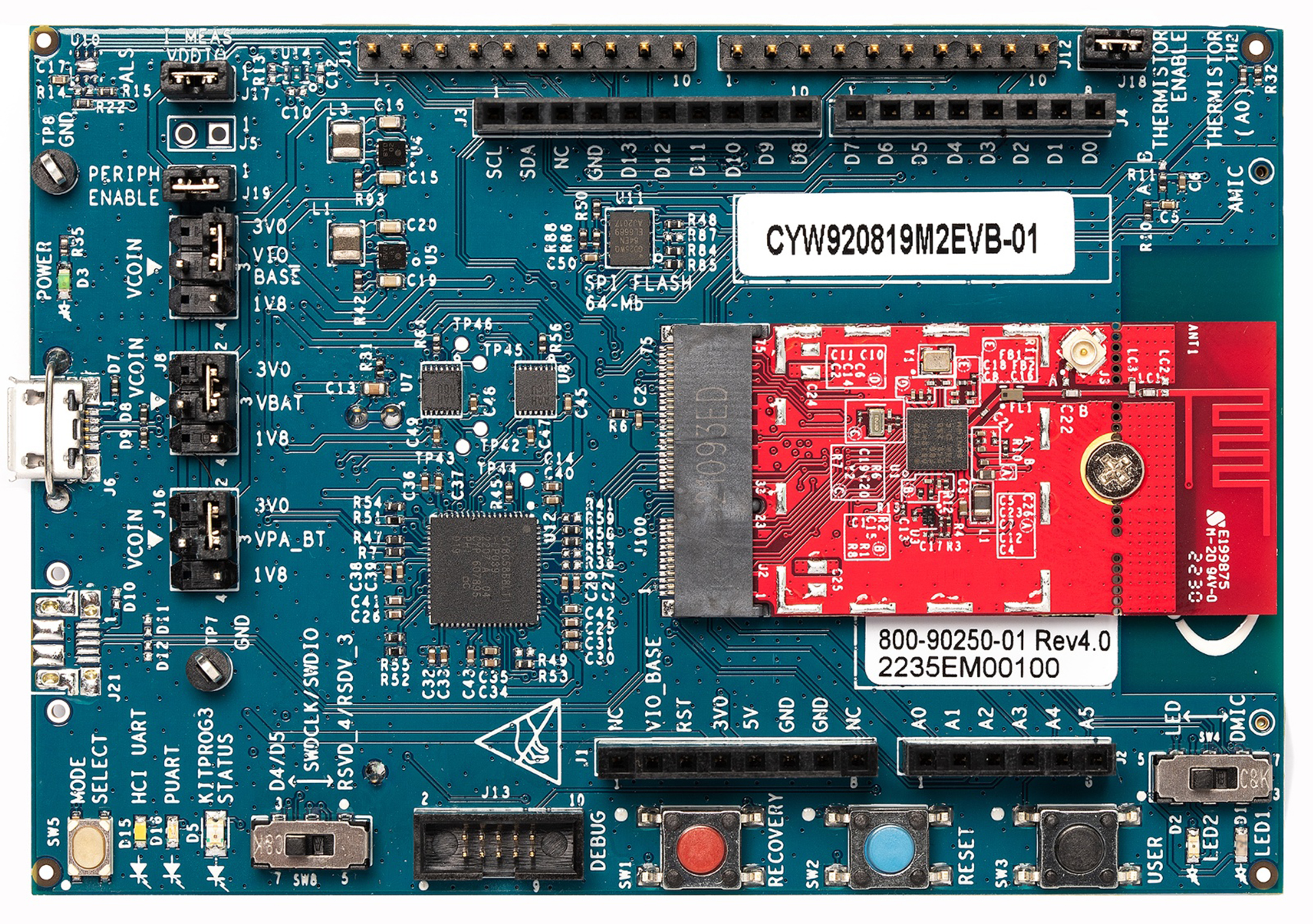 Infineon CYW20819 Light Sensor Evaluation Kit Home Automation, Bluetooth Connected IoT Application