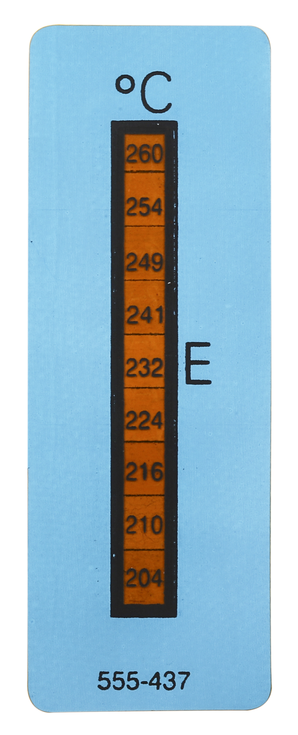 RS PRO Non-Reversible Temperature Sensitive Label, 204°C to 260°C, 8 Levels