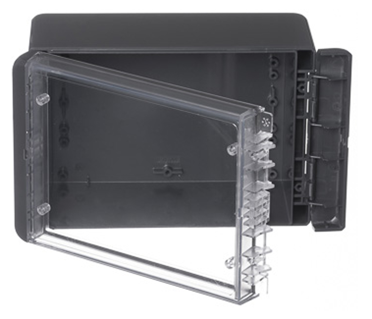 Bopla Bocube Series Graphite Grey Polycarbonate V0 Enclosure, IP66, IP68, IK07, Transparent Lid, 191 x 125 x 90mm
