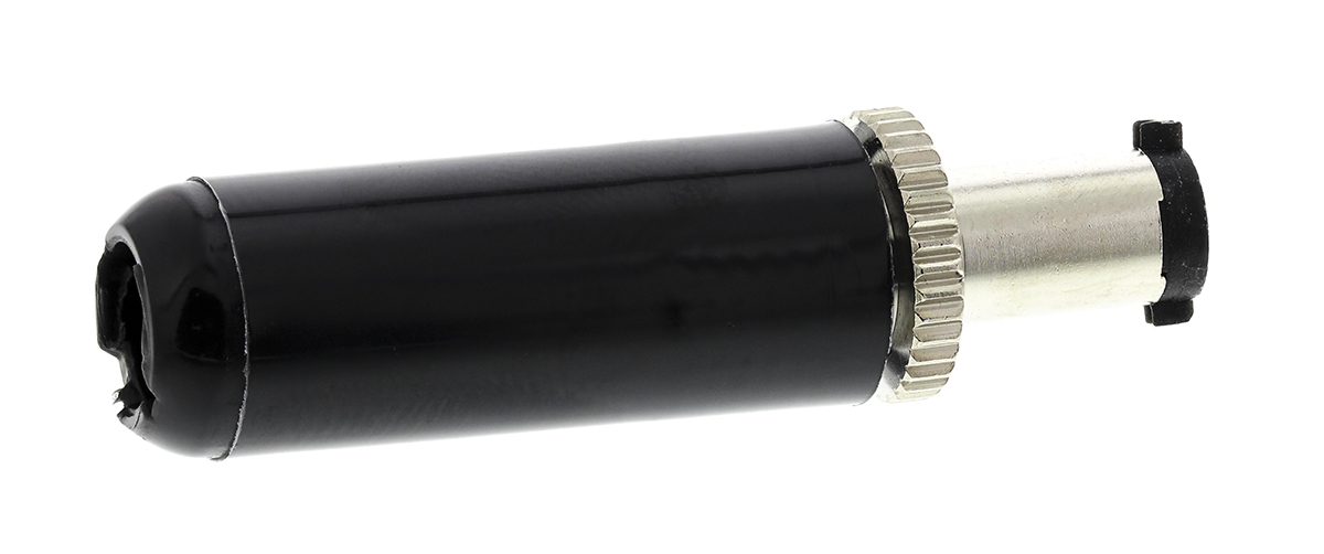 Switchcraft DC Plug Rated At 5.0A, Cable Mount, length 37mm, Nickel