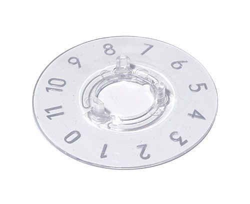 OKW Clear Potentiometer Knob Round Shaft, A4413049
