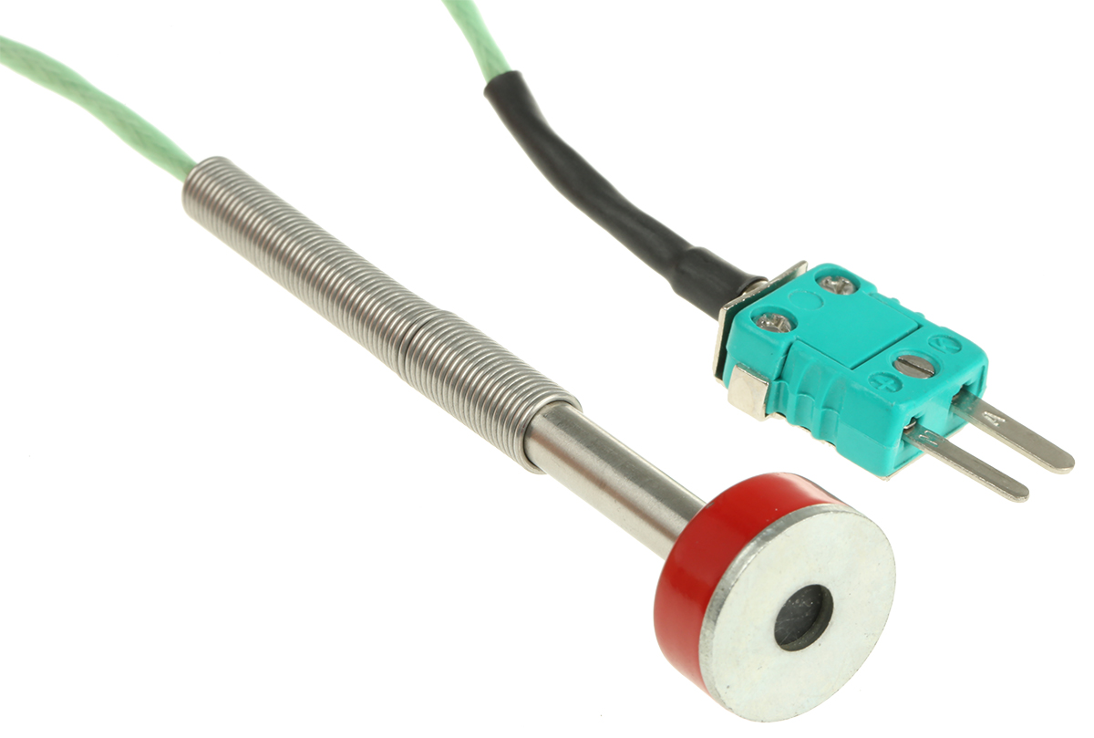 RS PRO Type K Thermocouple 2m Length, 6mm Diameter → +250°C