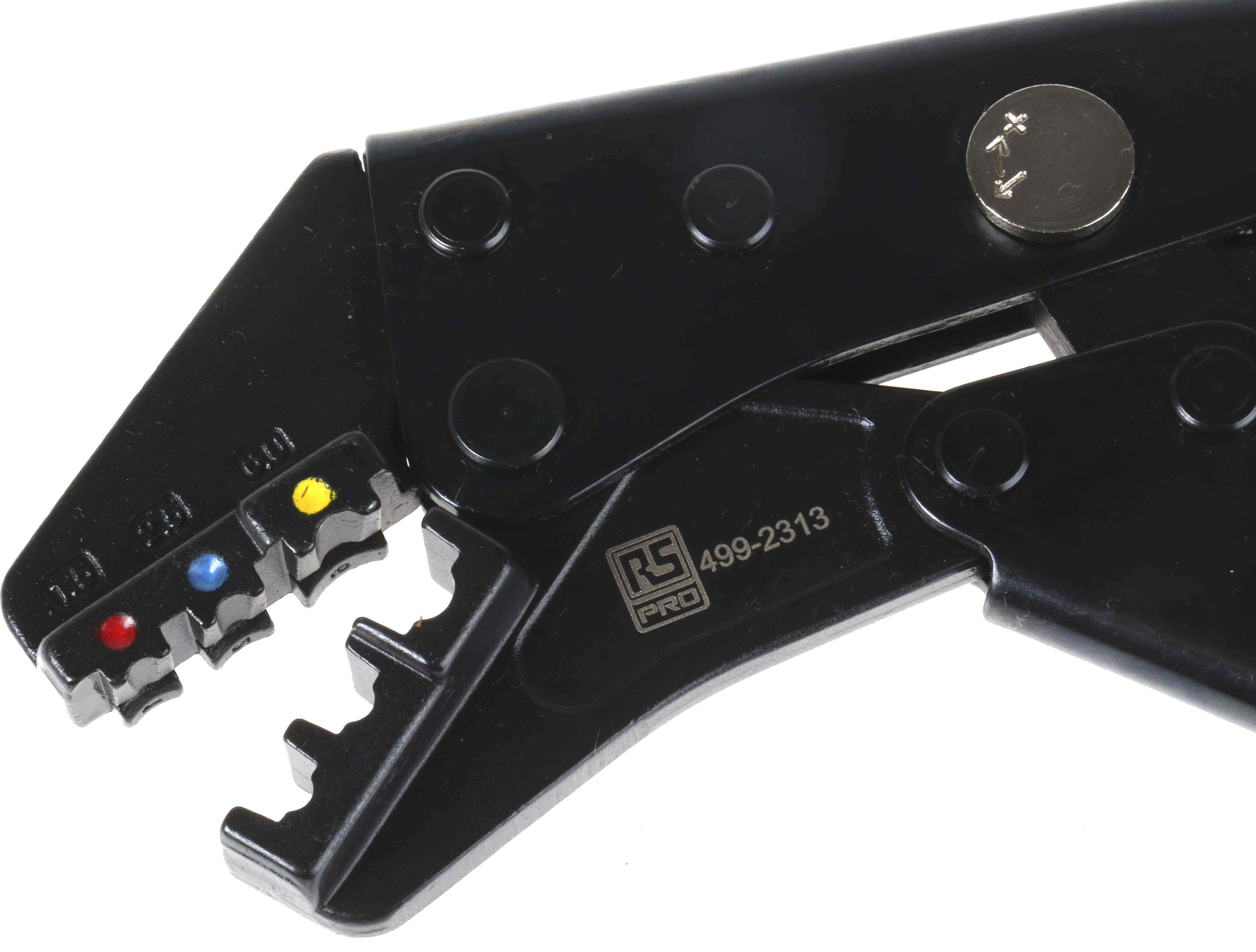 RS PRO Hand Ratcheting Crimp Tool for Insulated Spade Connectors, 0,5 → 6mm² Wire