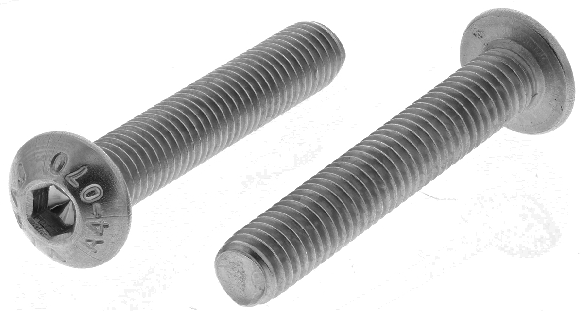 RS PRO Stainless Steel Hex Socket Button Screw, ISO 7380, M5 x 30mm
