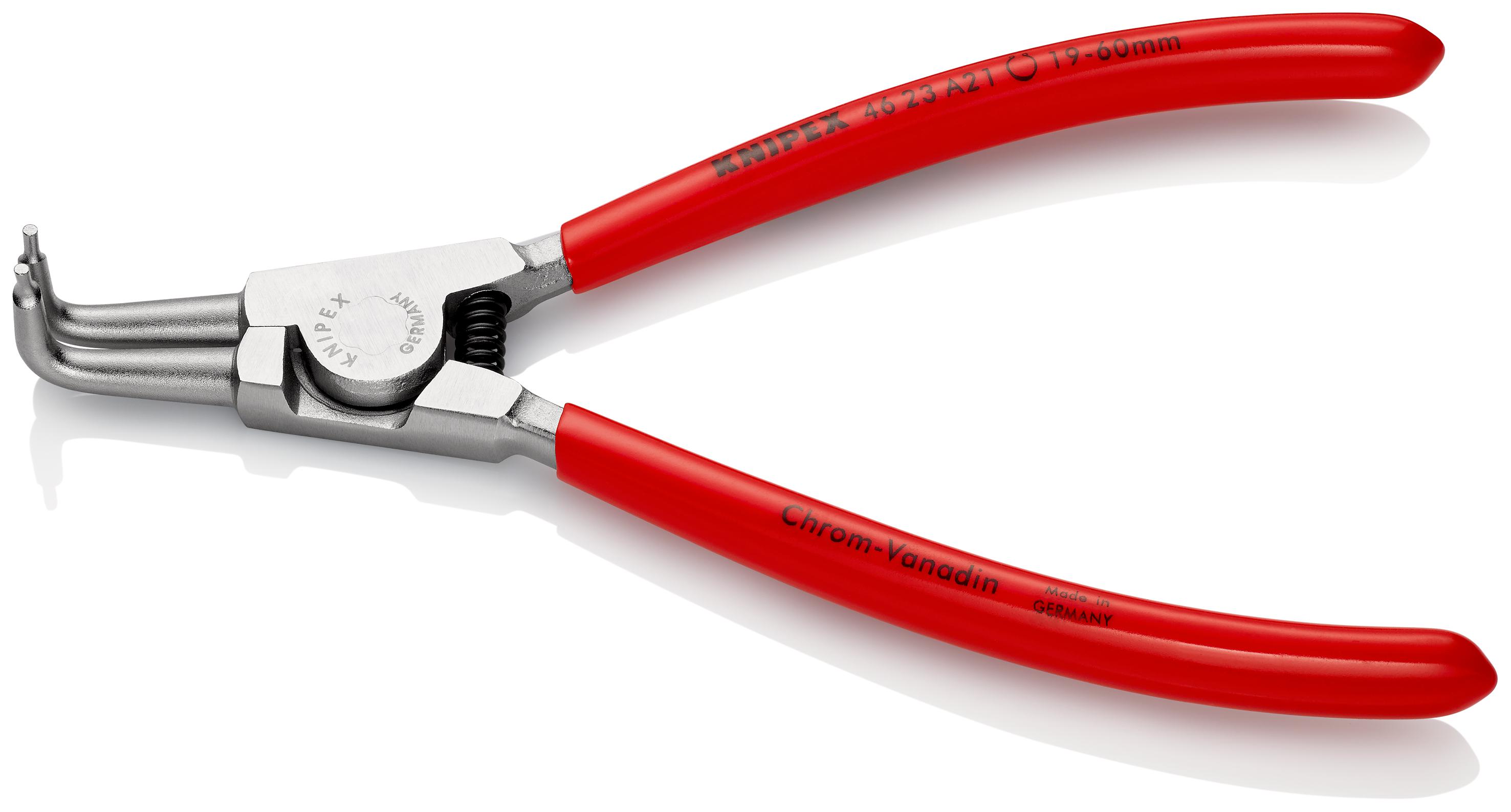 Knipex 46 23 A21 Circlip Pliers, 170 mm Overall, Angled Tip