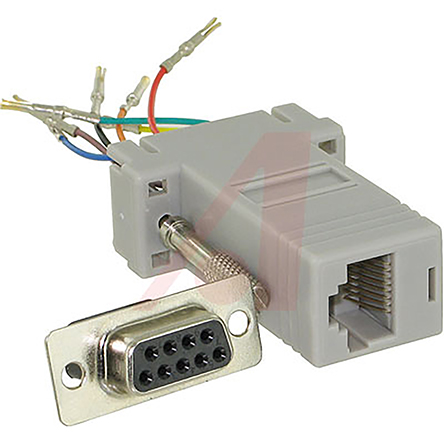 Cinch D Sub Adapter Female 9 Way D-Sub to Female RJ45
