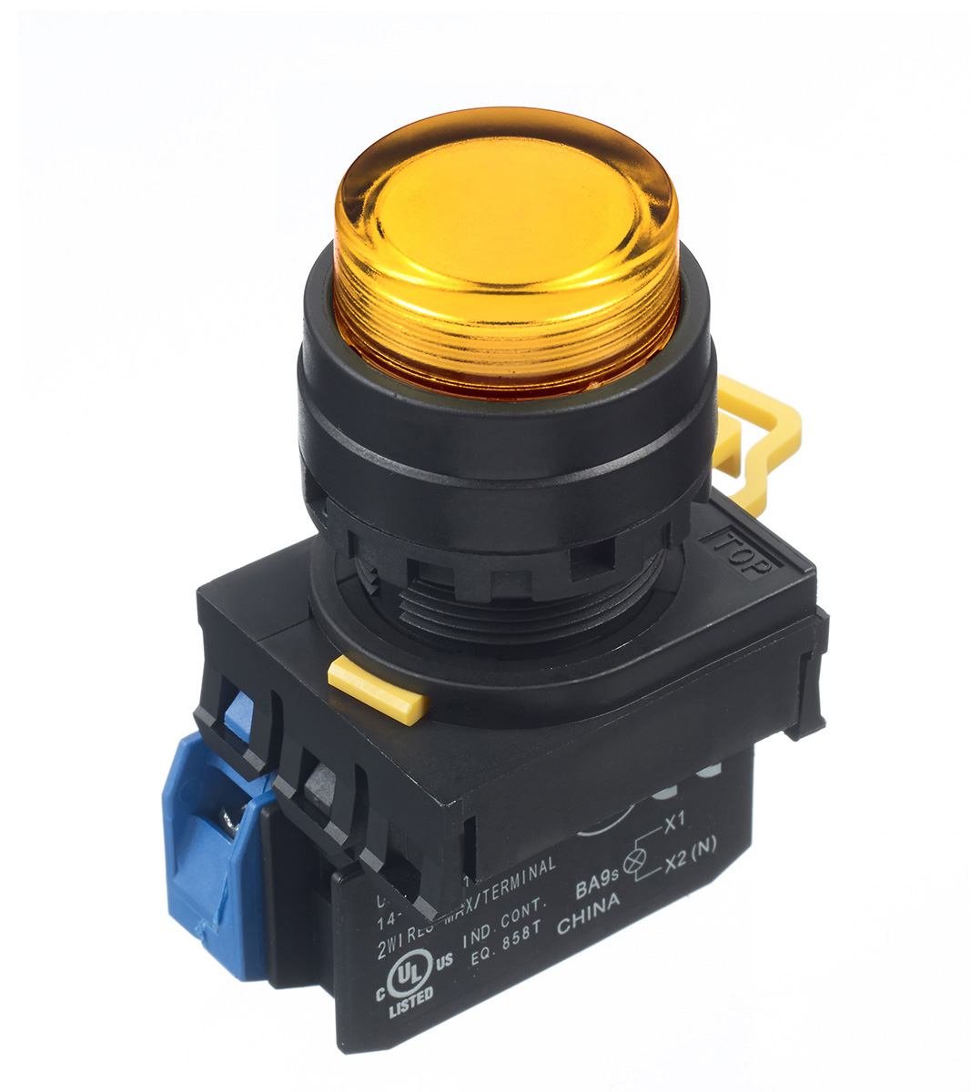 Idec YW Series Illuminated Push Button Complete Unit, Panel Mount, 22mm Cutout, SPST, IP65