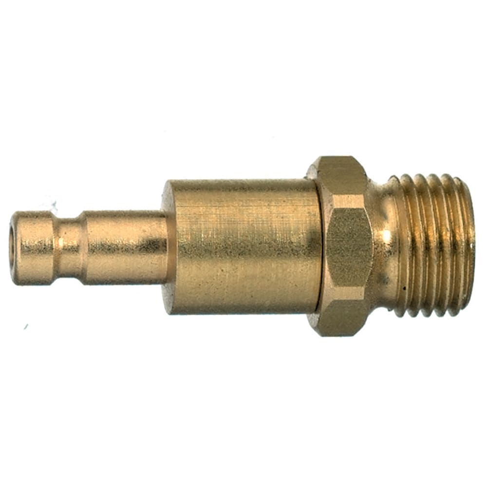 Legris Nickel Plated Brass Male Pneumatic Quick Connect Coupling, Metric M5 Male Male Thread