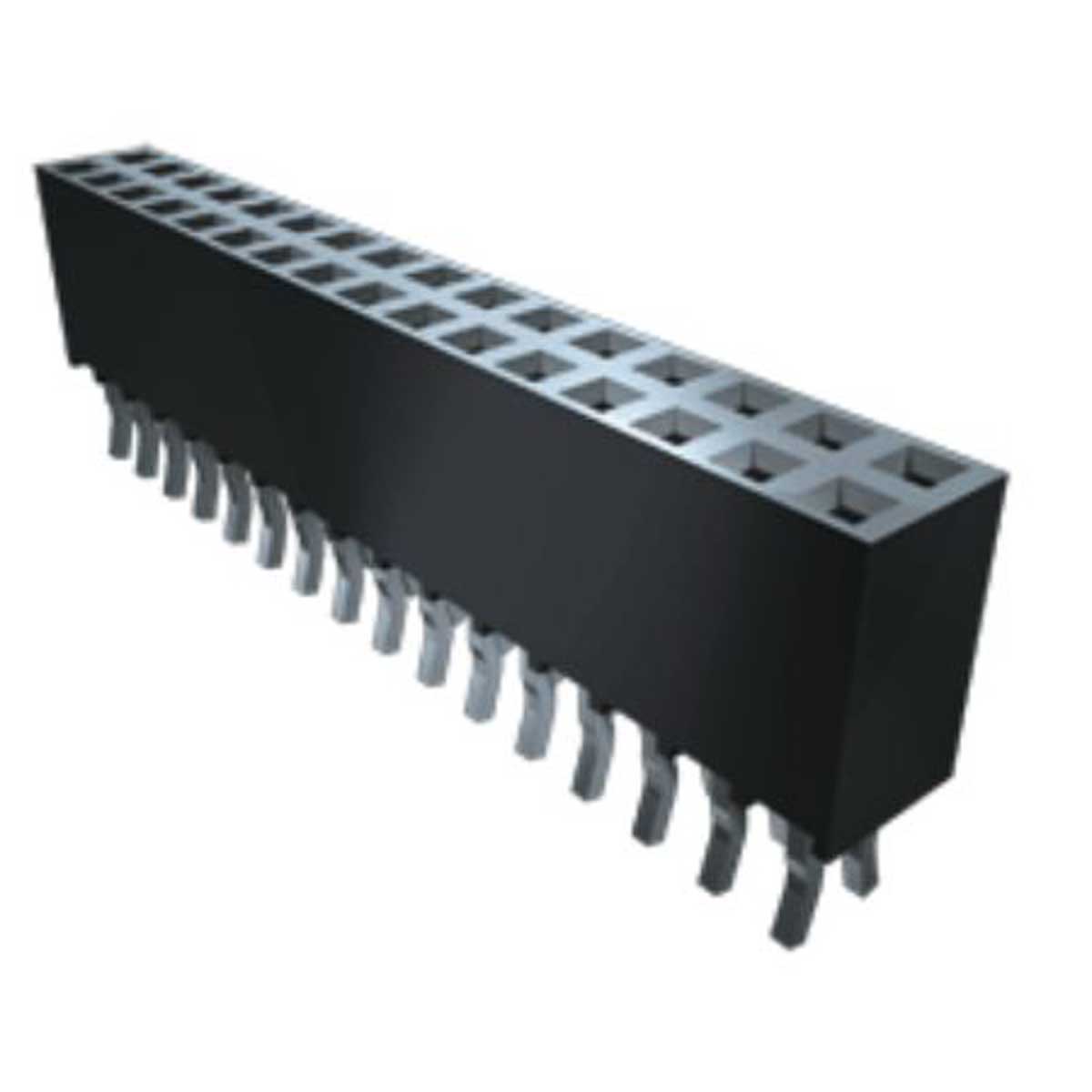 Samtec SSQ Series Straight Through Hole Mount PCB Socket, 22-Contact, 2-Row, 2.54mm Pitch, Through Hole Termination