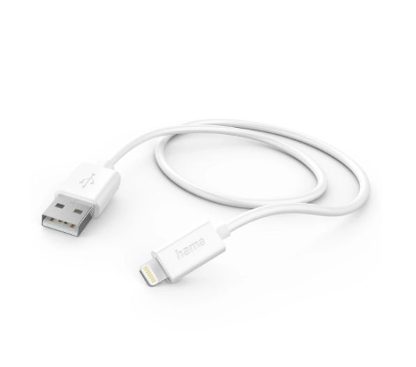 Hama USB 2.0, Male Lightning to Male USB A, 480Mbps, 1m