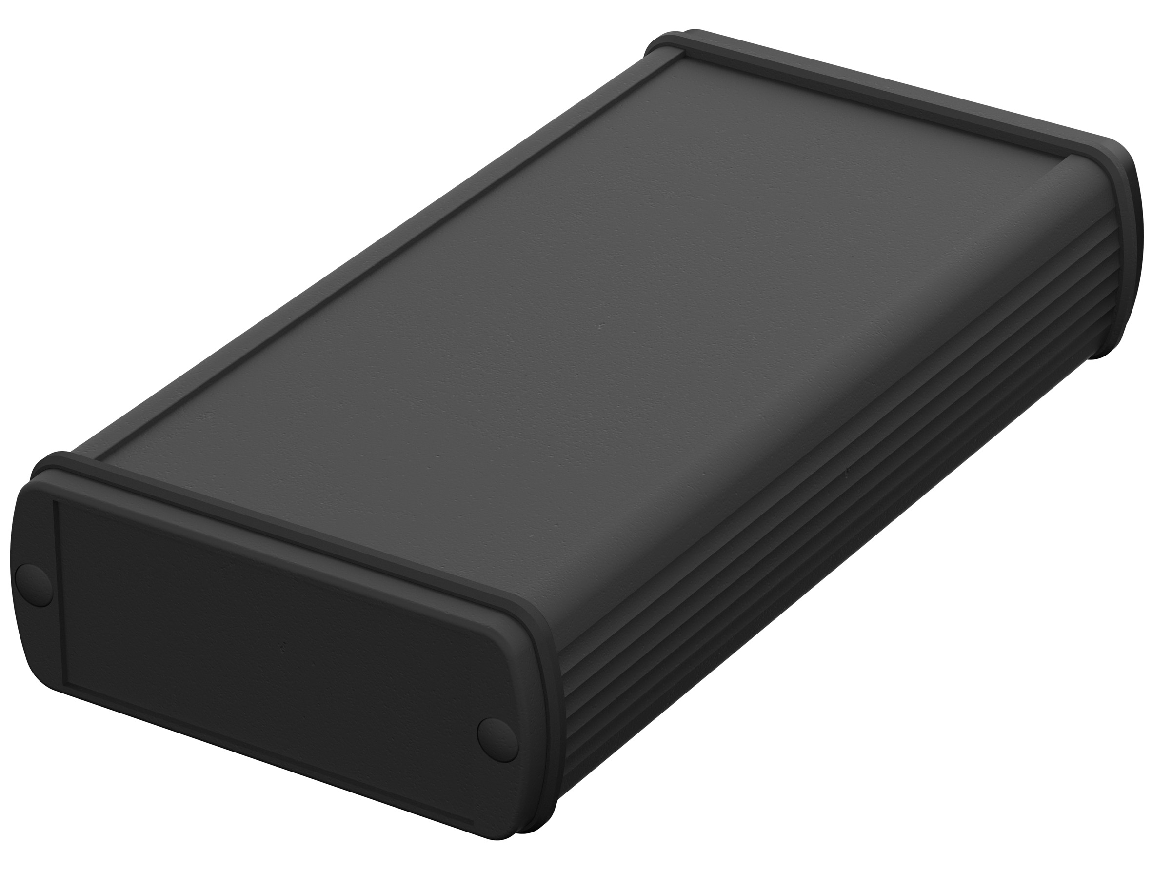 Bopla Alubos (Set) Series Black Aluminium General Purpose Enclosure, IP65, Black Lid, 82 x 32 x 200mm
