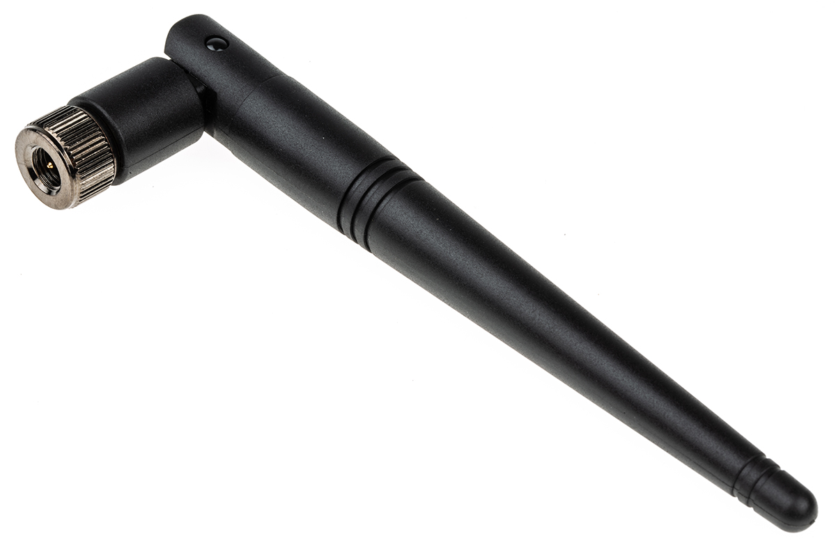 RF Solutions ANT-24G-WPJ-SMA Whip WiFi Antenna with SMA Connector, WiFi