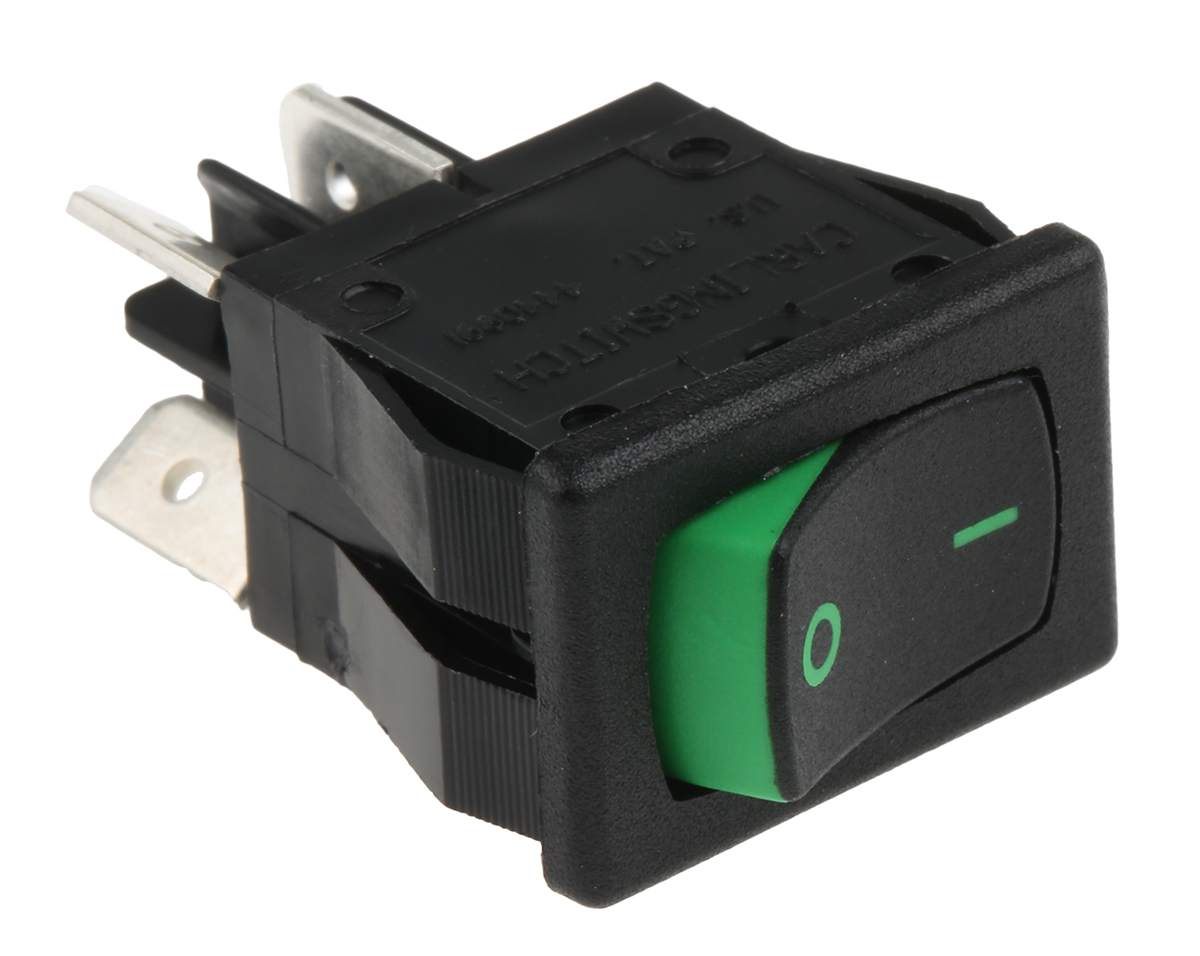 Carlingswitch DPST, On-Off Rocker Switch Panel Mount