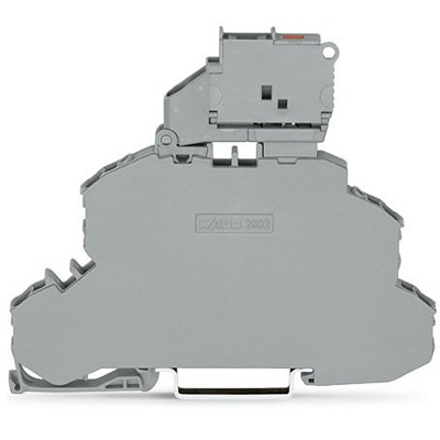 WAGO 2002-2611/1000-836 TOPJOB S Series Grey, 2.5mm², 2-Level, Push In Termination, Fused, ATEX, CSA, IECEx