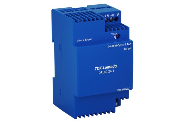 TDK-Lambda DRL10-100 DIN Rail Power Supply, 85 → 264V ac ac Input, 15V dc dc Output, 3.6A Output, 54W