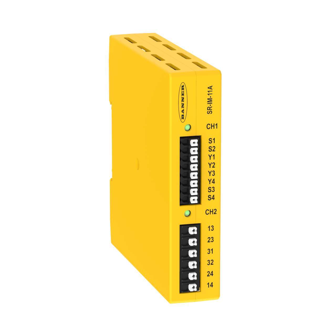 Banner SR-IM 1 Auxiliary Contacts Safety Relay 24V dc, 3-Channel 2 Safety Contacts