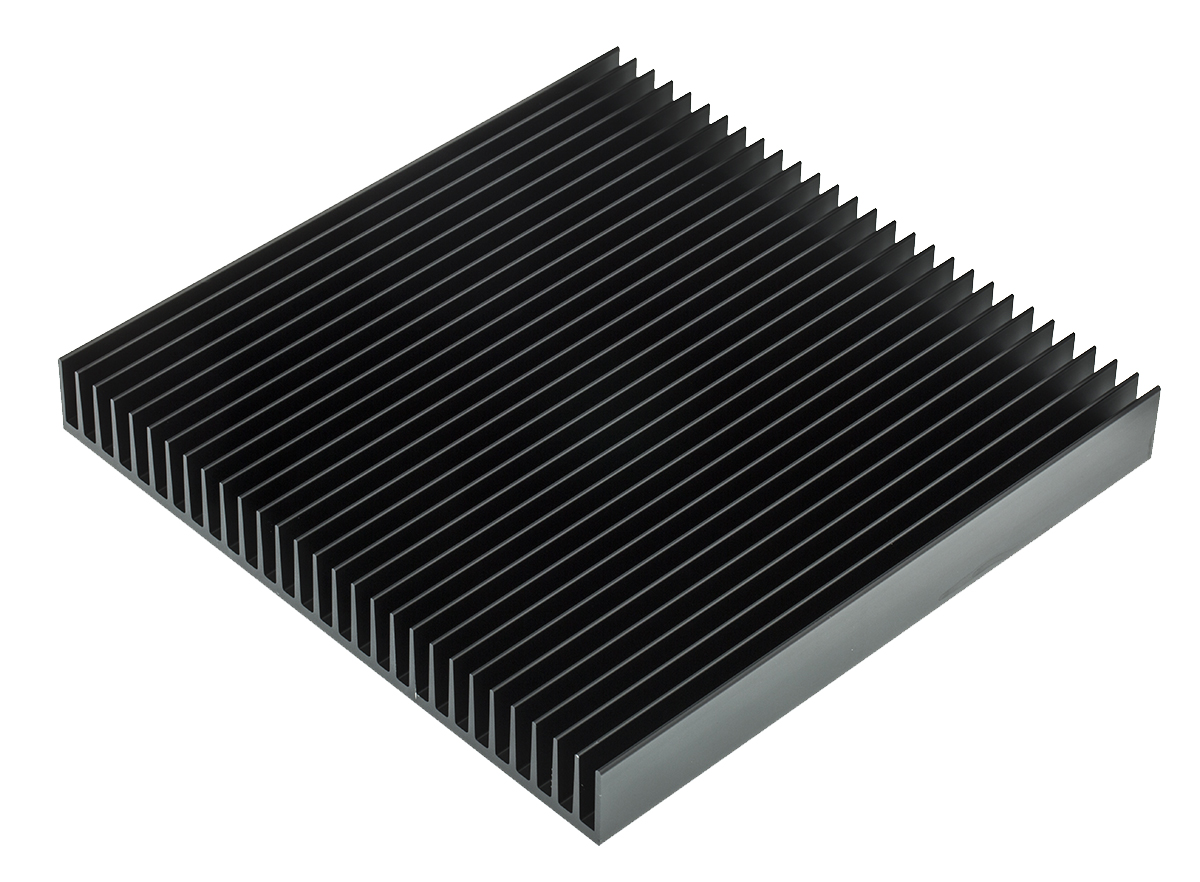 Fischer Elektronik Heatsink, Universal Rectangular Alu, 1.65 → 0.7K/W, 200 x 200 x 25mm