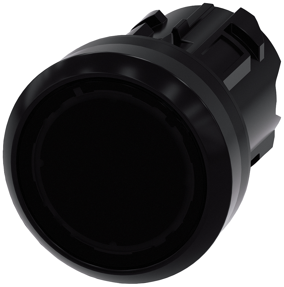 Siemens SIRIUS ACT 3SU10 Series Black Momentary Push Button Head, 22mm Cutout, IP66, IP67, IP69K