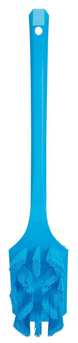 Vikan Hard Bristle Blue Scrubbing Brush, 37mm bristle length, PET bristle material