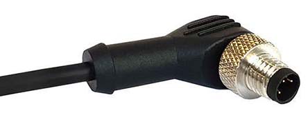 Bulgin Male 12 way M12 to 12 way Free End Sensor Actuator Cable, 1 m