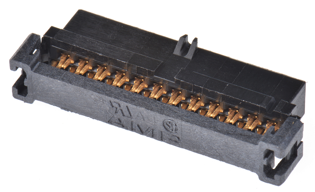 TE Connectivity 24-Way IDC Connector Socket for Cable Mount, 2-Row