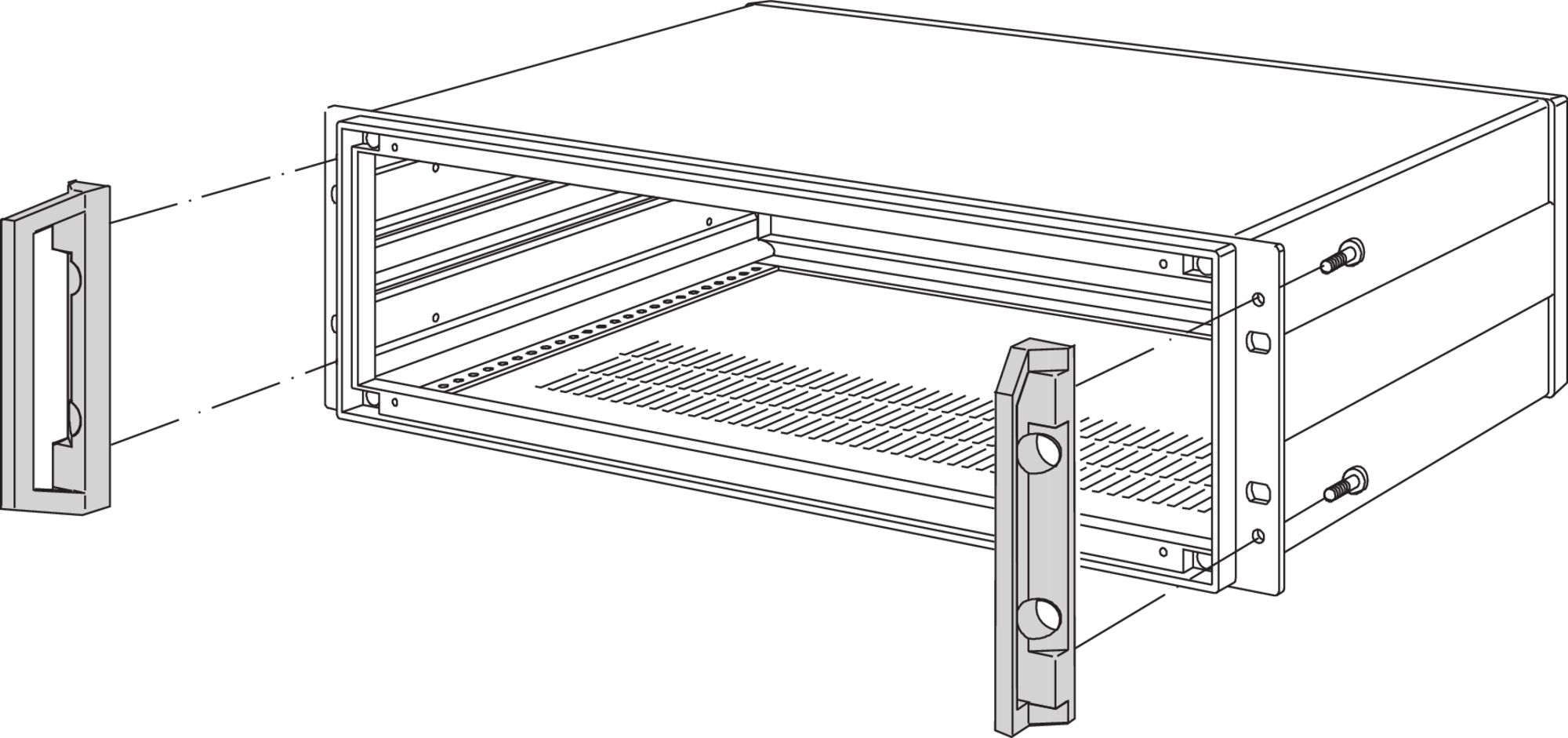 nVent SCHROFF 20828 Series Front Handle for Use with Chassis, 2 Piece(s)