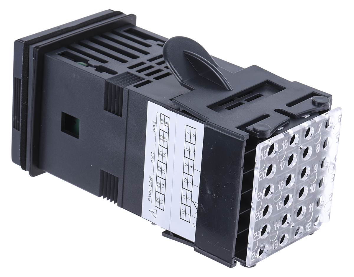 Gefran 400 PID Temperature Controller, 48 x 48 (1/16 DIN)mm, 2 Output Relay, 100 V ac, 240 V ac Supply Voltage ON/OFF