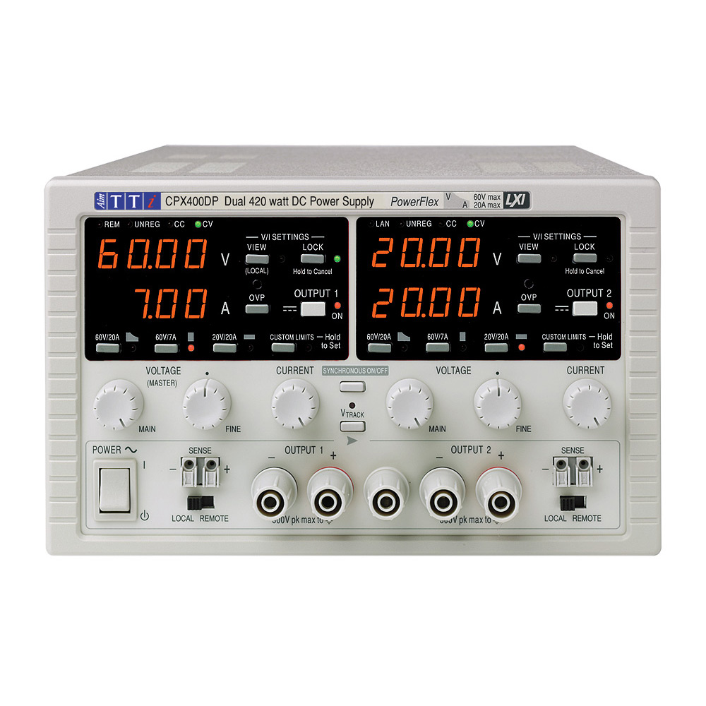 Aim-TTi CPX Series Digital Bench Power Supply, 0 → 60V, 0 → 20A, 2-Output, 840W