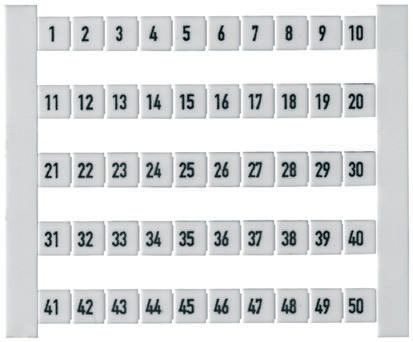 Weidmuller, DEK 11-20 Terminal Marker for use with  for use with Terminal Blocks