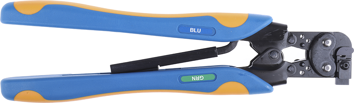 TE Connectivity CERTI-CRIMP Hand Ratcheting Crimp Tool for PIDG Splices, PIDG Terminals, Plasti-Grip Terminals, 1.2