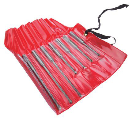 RS PRO 8-Piece Twist Drill Bit Set for Masonry, 10mm Max, 5mm Min, Steel Bits