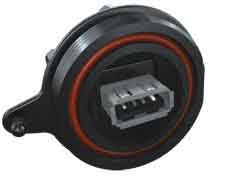 Samtec, Panel Mount, Socket- Single Port Type B to A 2.0 IP68 USB Connector