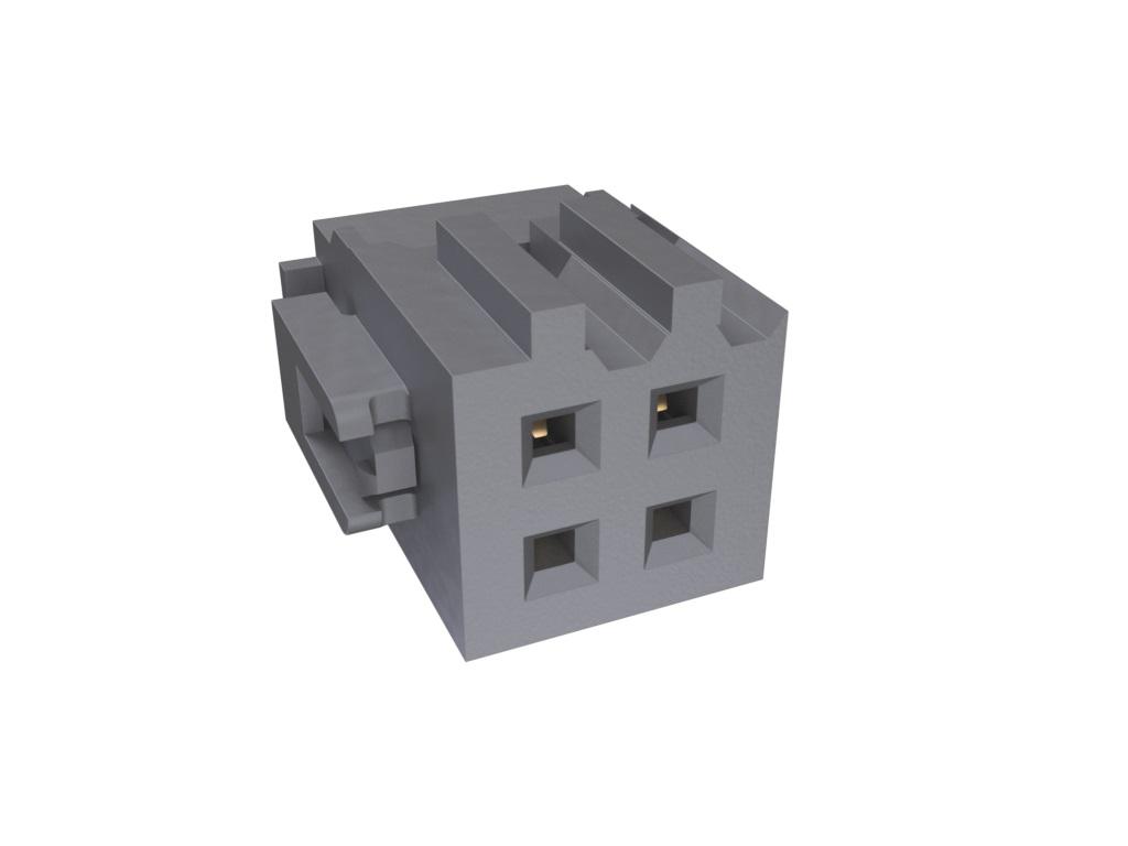 Amphenol Communications Solutions 4-Way IDC Connector Socket for Cable Mount, 2-Row