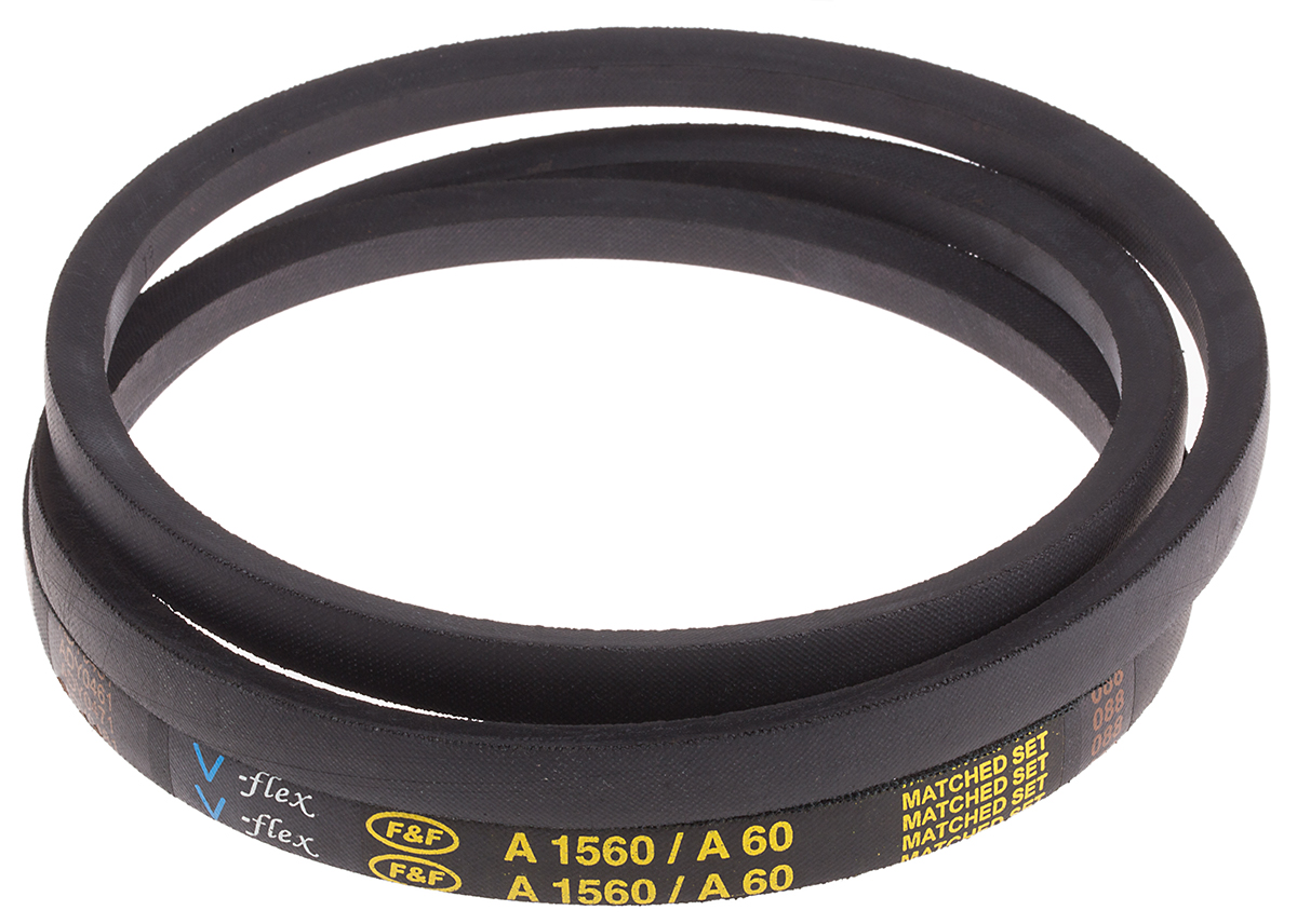RS PRO Drive Belt, belt section A, 1520mm Length