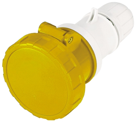 Scame IP66, IP67 Yellow Cable Mount 2P + E Industrial Power Socket, Rated At 63A, 110 V