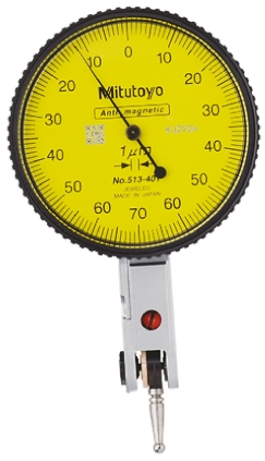Mitutoyo 513-401E Metric DTI Gauge, +0.14mm Max. Measurement, 0.001 mm Resolution, 3 μm Accuracy With UKAS Calibration