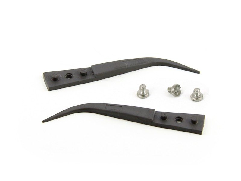 ideal-tek 40 mm, Zirconia Toughened Aluminium, Curved, Fine, Tweezer Tips