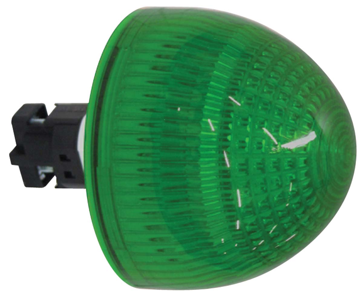 Idec Green Panel Mount Indicator, 24.1 x 22.3mm Mounting Hole Size