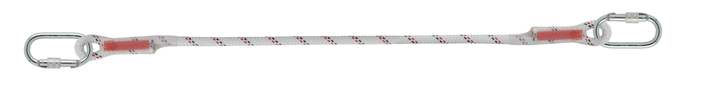 Tractel 1m Safety Rope Lanyard Screw Karabiner Single