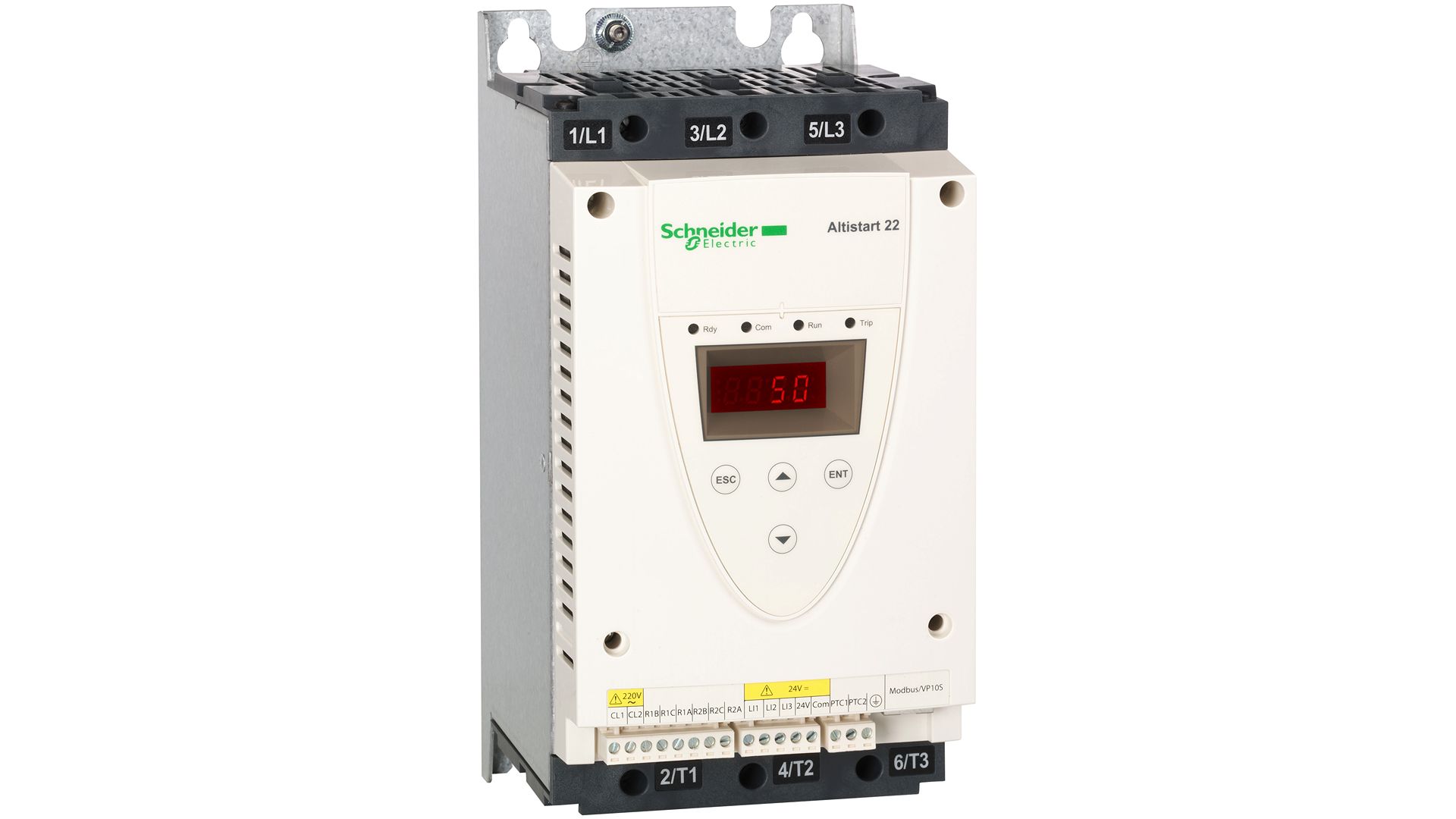 Schneider Electric Altistart 22 Soft Starter, , 7.5 hp, 208 → 600 V, 3 Phase, IP20