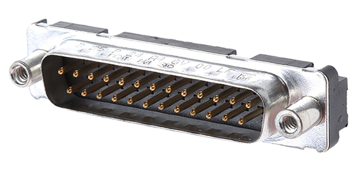 Amphenol FCI Delta D Series, 25 Way Through Hole PCB D-sub Connector Plug, 2.76mm Pitch