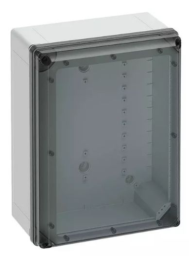 Spelsberg Grey Polycarbonate General Purpose Enclosure, IP66, IP67, IK09, Transparent Lid, 400 x 300 x 226mm